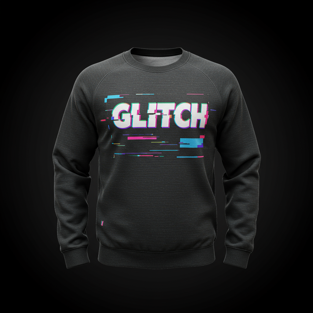Glitch Effect Sweatshirt
