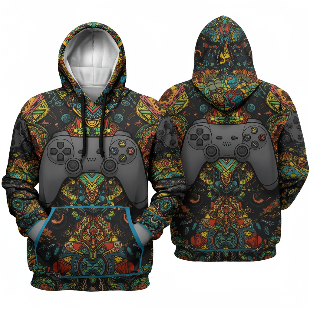 Geometric Controller Hoodie